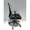 Tuhome Cox Office Chair, Nylon Base Black, Fixed Armrest, Black/Smoke SNG7538